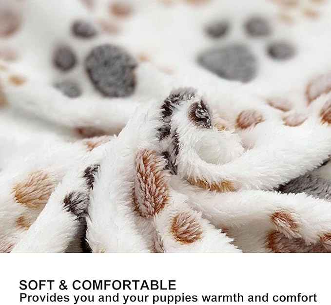 SORKUT 1 Pack 3 Puppy Dog Blankets Super Soft Warm Sleep Mat Fluffy Premium - Image 3
