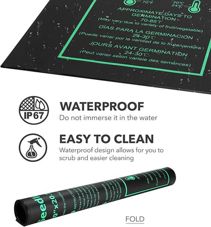 BN-LINK Seedling Heat Mat Warm Hydroponic Heating Pad Waterproof 20" x 20.75" - Image 3