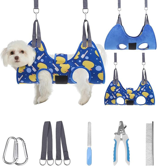 PAWCHIE Dog Grooming Hammock Harness by PAWCHIE