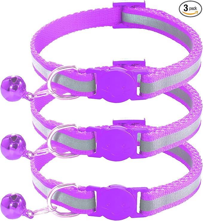 3 Pack Reflective and Breakaway Cat Collars by Unknown