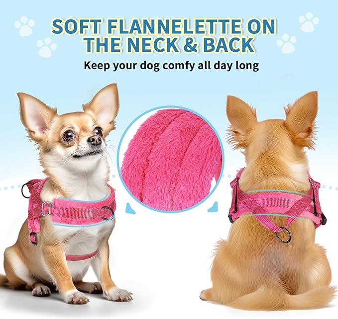 Lukovee No Pull Dog Harness and Leash Set, Soft Padded Small Dog Harness - Image 5