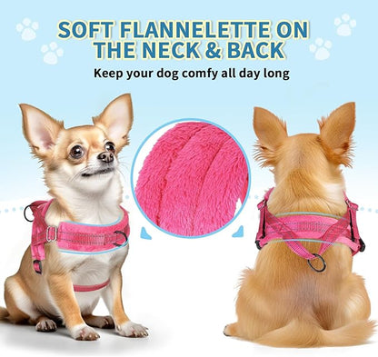 Lukovee No Pull Dog Harness and Leash Set, Soft Padded Small Dog Harness - Image 5