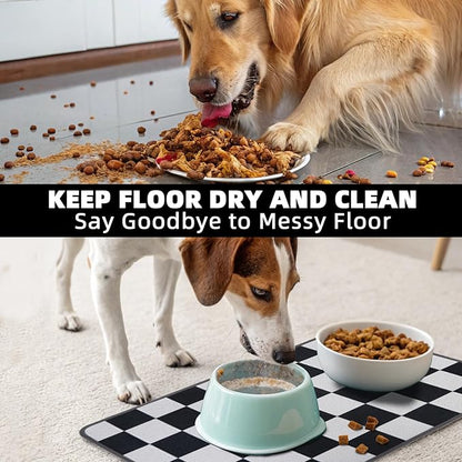 PUPTECK Dog Food Mat, Absorbent Pet Cat Feeding Mat - Image 5