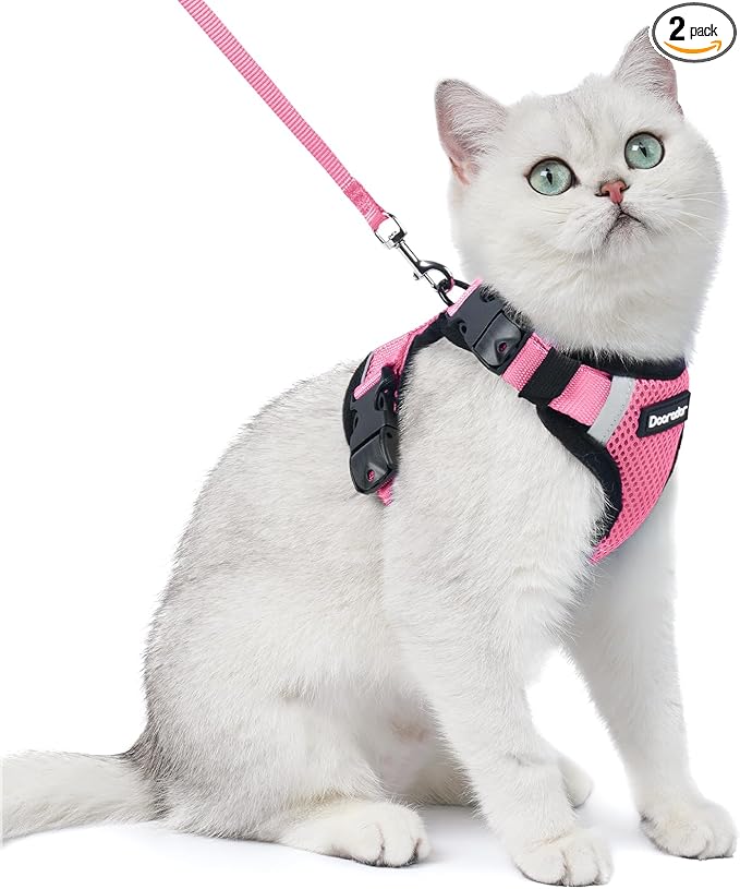 Dooradar Cat Harness and Leash Set, Escape Proof Soft by Dooradar