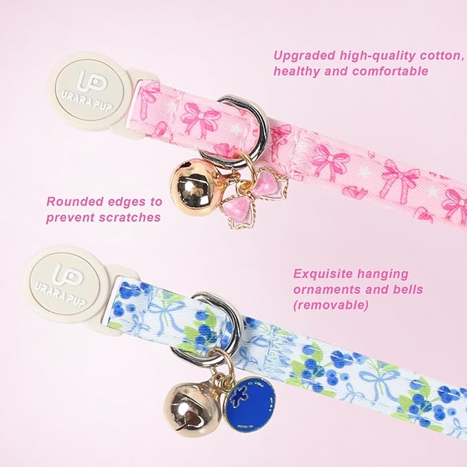 Cat Collar, Cat Collar with Bell, - Image 2