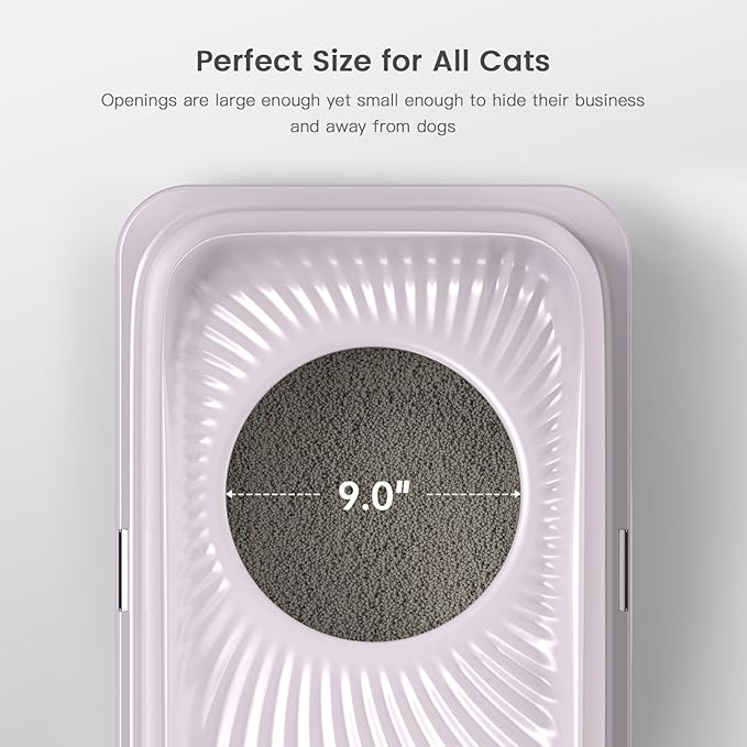 WoofiGo XL Stainless Steel Cat Litter Box Top Entry Extra Large Metal Litter Box - Image 4