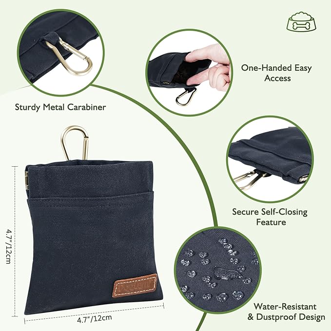 ETIAL Dog Treat Pouch, Portable Puppy Dog Training Treat Bag, Hand Free Dog - Image 3