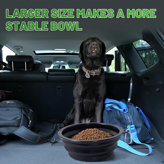 Extra Large Dog Bowl Pet Collapsible Bowls, 2 Pack Collapsible Dog Water Bowls - Image 4