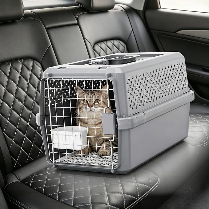RIZZARI Pets Spree Hard-Sided Pet Travel Carrier, Portable Crate - Image 5