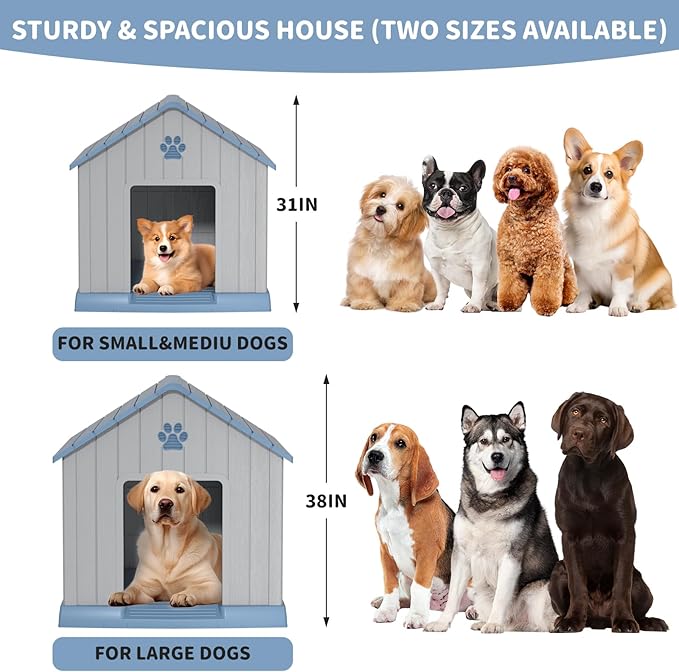 DRATO Dog House Indoor Outdoor for Small to Large Sized Dogs Indoor Outdoor - Image 6