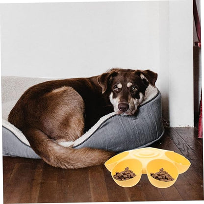 Abaodam Flower Shaped Multi Pet Feeding Bowl Plastic Dog and Cat Food Dish - Image 6