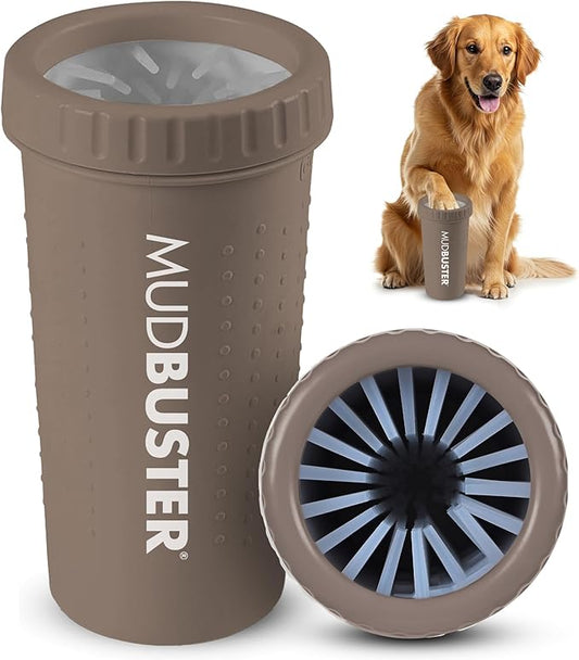Dexas MudBuster Large Dog Paw Cleaner, Fits 2.5"-3.5" Wide Paws, Gentle by Dexas
