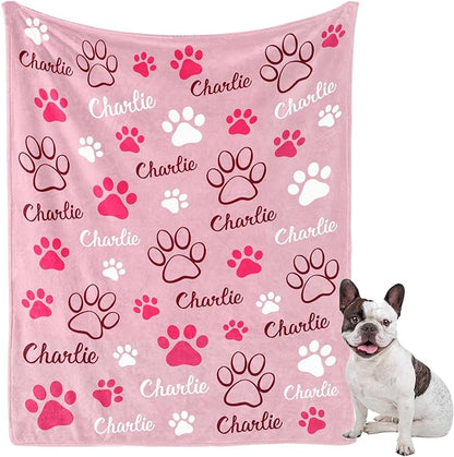 Personalized Dog Blanket, Customized Pet Blankets by GlisterGlow