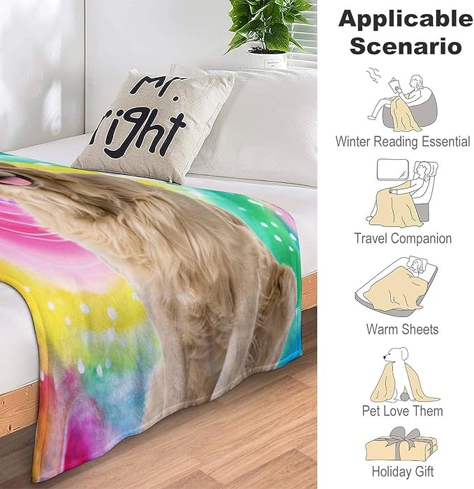 Personalized Cat Dog Portrait Blanket - Image 3