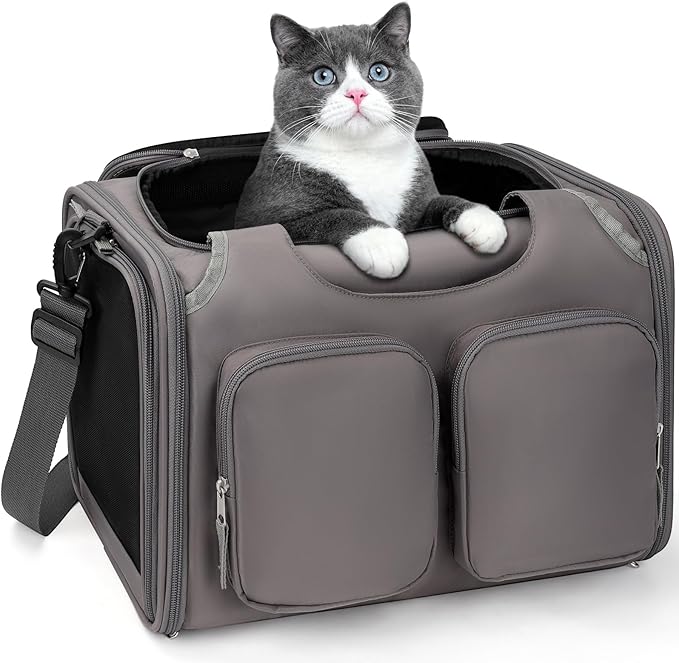 Dog, Cat Carrier for Pets Up to 12 Lbs, Airline Approved Collapsible Soft-Sided by Unknown