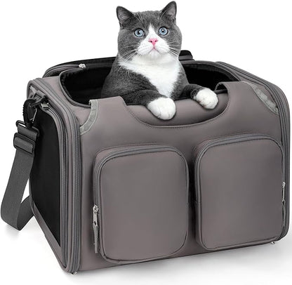 Dog, Cat Carrier for Pets Up to 12 Lbs, Airline Approved Collapsible Soft-Sided by Unknown