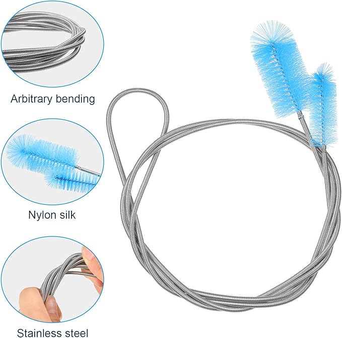 12 Pieces Aquarium Filter Brush Set Flexible Double Ended Hose Pipe Cleaning - Image 2