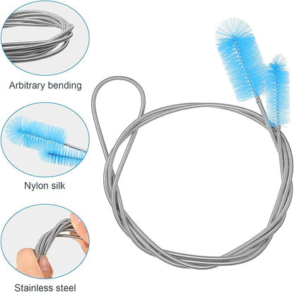12 Pieces Aquarium Filter Brush Set Flexible Double Ended Hose Pipe Cleaning - Image 2