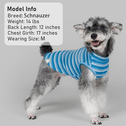 KYEESE 2Pack Waffle Dog Shirts, Lightweight Sleeveless Dog T Shirts - Image 5