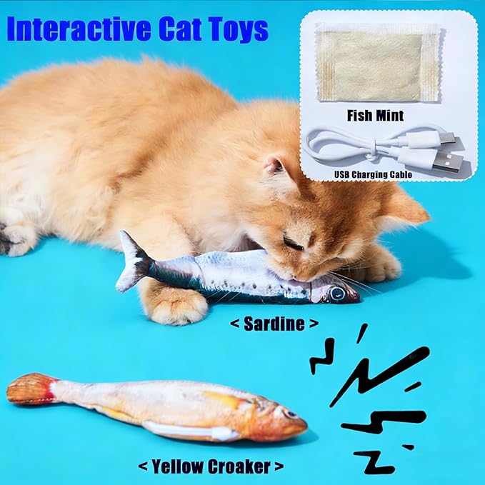 Catnip Toys for Cats Cat Nip Toys Cat Fish Toy Catnip Toy Small Floppy Fish Cat - Image 2