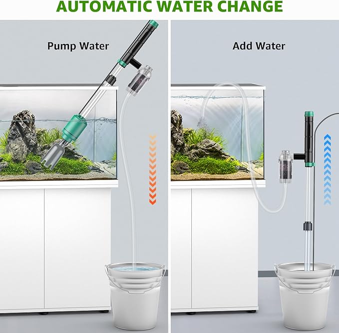 Electric Aquarium Vacuum Gravel Cleaner: 24W Fish Tank Vacuum Gravel Cleaner - Image 5