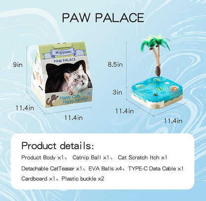 Migipaws 7-in-1 Interactive Cat Toy Motion Activated Indoor Playset - Image 7