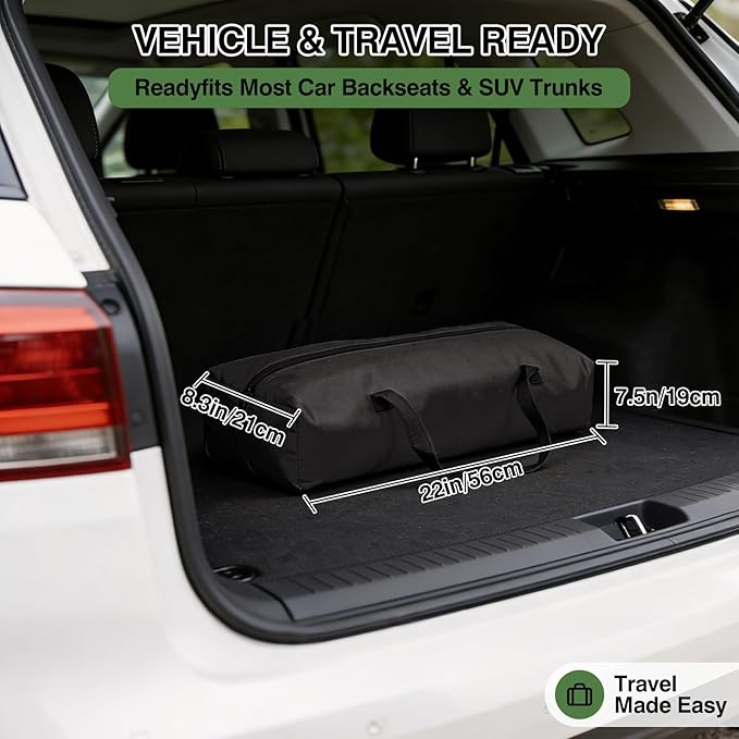 Veraste 30" L x 21" W x 21" H Collapsible Travel Dog Crate, Portable Soft Dog - Image 5