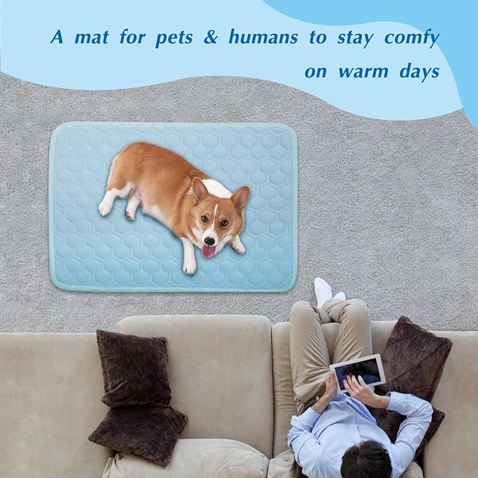 Cooling Mat for Dogs, Thick Breathable Dog Cooling Mat Q-MAX>0.45, Dog Cooling - Image 9