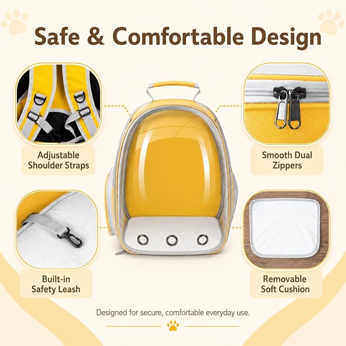 Cat Backpack Carrier Back Expandable Bubble Pet Carrier Backpack - Image 5
