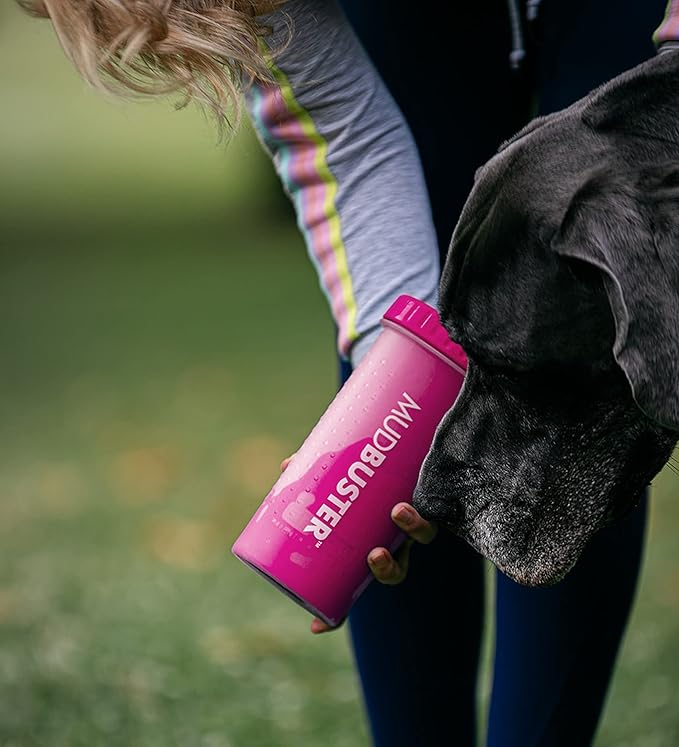 Dexas MudBuster Portable Large Dog Paw Cleaner, Fuchsia - Image 5