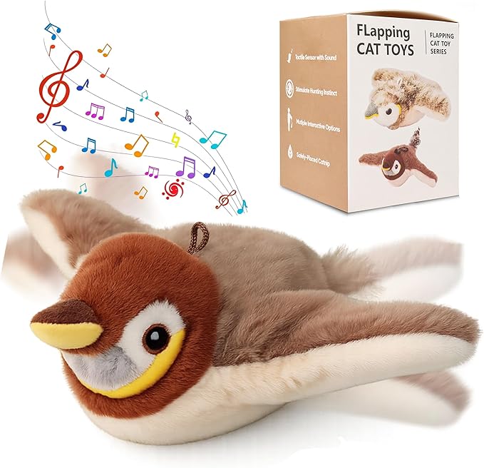 Upgraded Interactive Chirping Bird Cat Toys by iHvcat