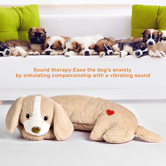 Moropaky Puppy Heartbeat Toy Heartbeat Stuffed Toy - Image 3