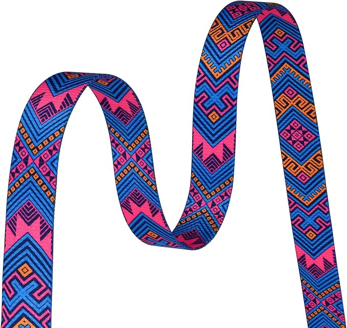 Mihqy Dog Collar with Bohemia Floral Tribal Geometric Patterns - Image 4