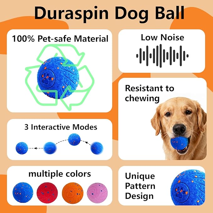 Interactive Dog Toys: Smart Dog Ball – Auto-Bounce, Vibrating & Jumping Action! - Image 2