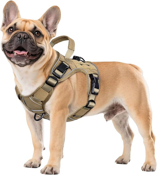 WINGOIN Tactical Dog Harness for Small Dogs, Heavy Duty No Pull Harness by WINGOIN
