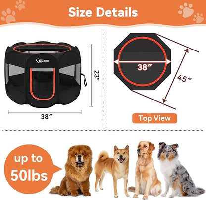 Siedihit Dog Playpen, Large Puppy Pet Playpen, Dog Crate Tent Cage - Image 7