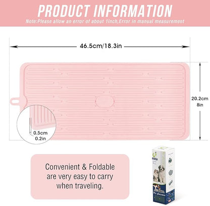 Pet Placemat for Dog and Cat, Mat for Prevent Food and Water Overflow, Portable - Image 2