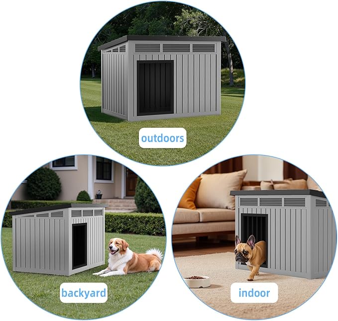 VIXZEN Dog House Indoor Outdoor, Waterproof Dog House - Image 5