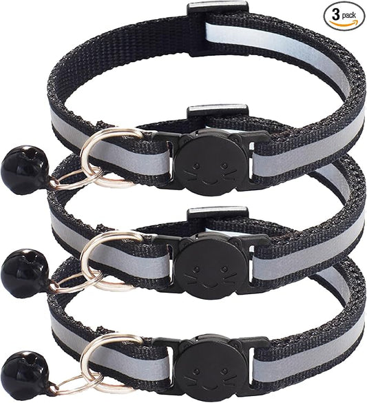 3 Pack Reflective and Breakaway Cat Collars by Unknown