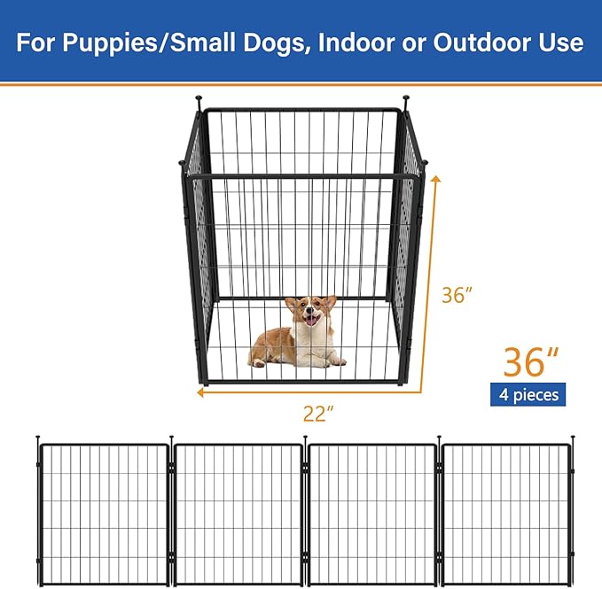 Dog Playpen Add-on 36 inch 4 Panels - Image 2
