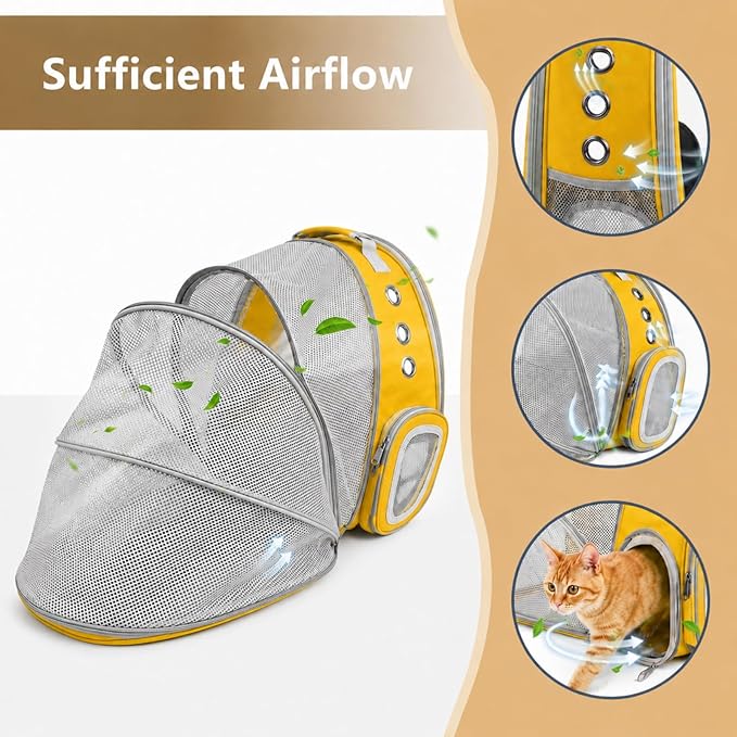 Cat Backpack Carrier Back Expandable Bubble Pet Carrier Backpack - Image 7