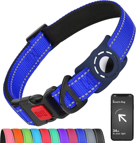 AirTag Dog Collar with AirTag Holder Compatible by Erbine