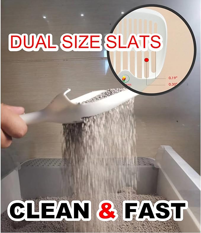 QUALIALL Cat Kitty Litter Box Poop Pooper Scoop Scooper - Image 4