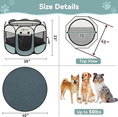 Siedihit Puppy Playpen for Large Dog Cat, Dogs Tent Crate Cage Indoor/Outdoor - Image 7
