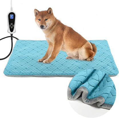 Dog Heating Pad 34x21inches, Pet Heating Pad by RCSLL