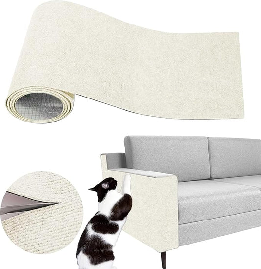Cat Scratch Couch Furniture Protector, Adhesive Cat Scratch Pad Deterrent by SREBAY