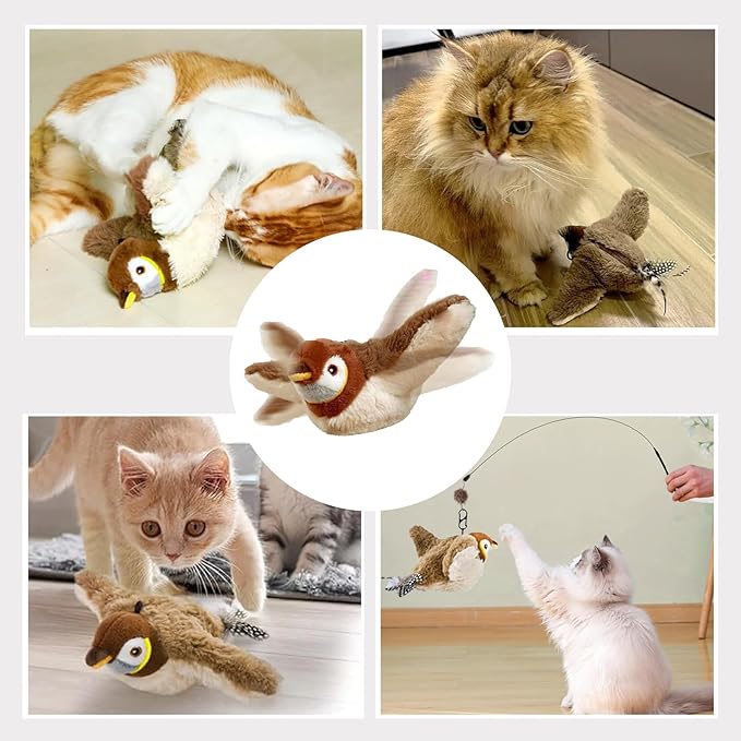 Upgraded Interactive Chirping Bird Cat Toys - Image 4