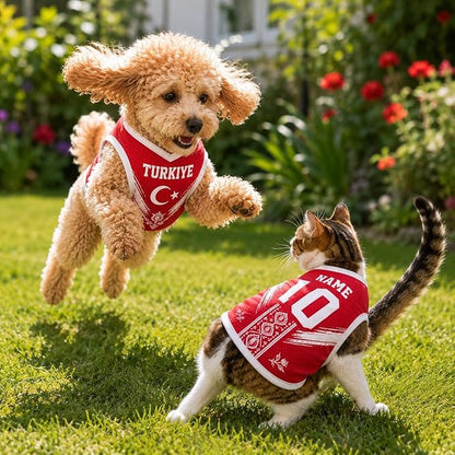 V-DECORPARKS Dog Jersey Custom Name Number, Pets Soccer Jersey - Image 5