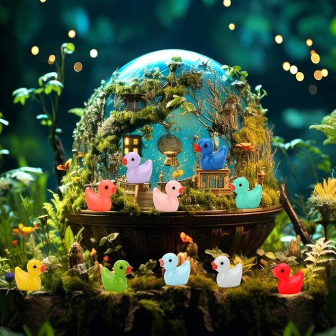 GWAHSA 240pcs Mini Ducks, Tiny Resin Duck Figurines Colorful Plastic Small - Image 6