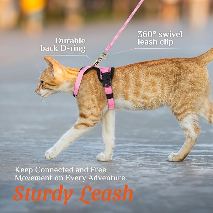 Dooradar Cat Harness and Leash Set, Escape Proof Soft - Image 7